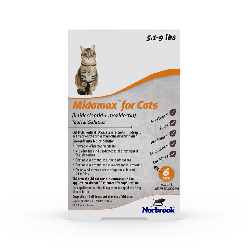 Midamox imidacloprid moxidectin Topical Solution for Cats